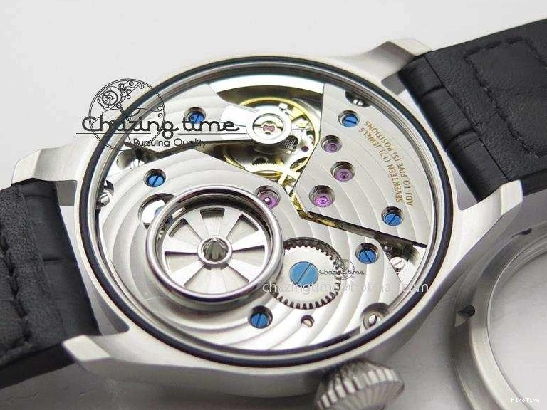 MIROTIME 0115 Big Pilot “Markus Buhler” IW5003 Turbine V6F Best Edition Silver Dial On Leather Strap A Reliable 7315